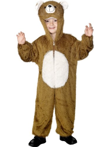 Smiffys Costume ours, Marron, avec combinaison à capuche Dég