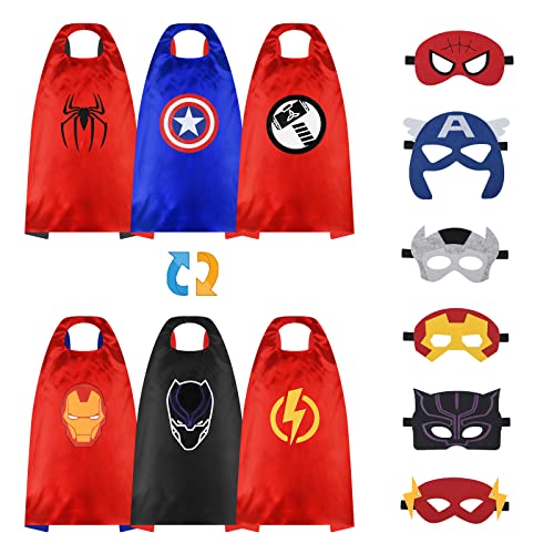 URAQT Costume de Super-Héros, Masque Capes De HéRos pour Enf